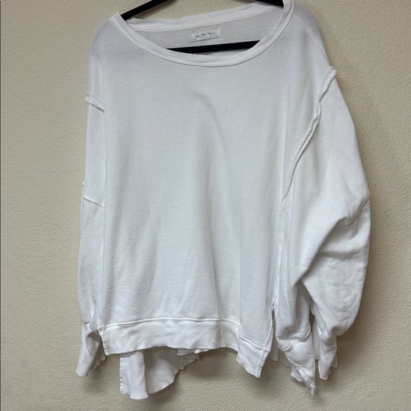 Free People womans We The Free Camden pullover Sweatshirt oversized S - Picture 4 of 4